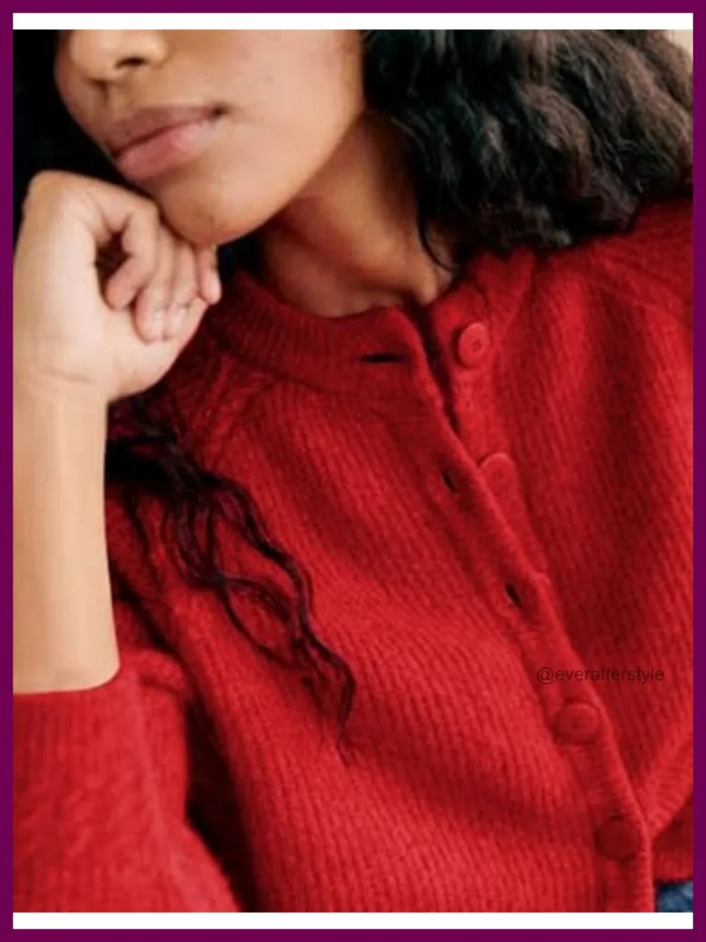 Women's Chunky Knit Open Front Cardigan Button Down Cable Long Sleeve